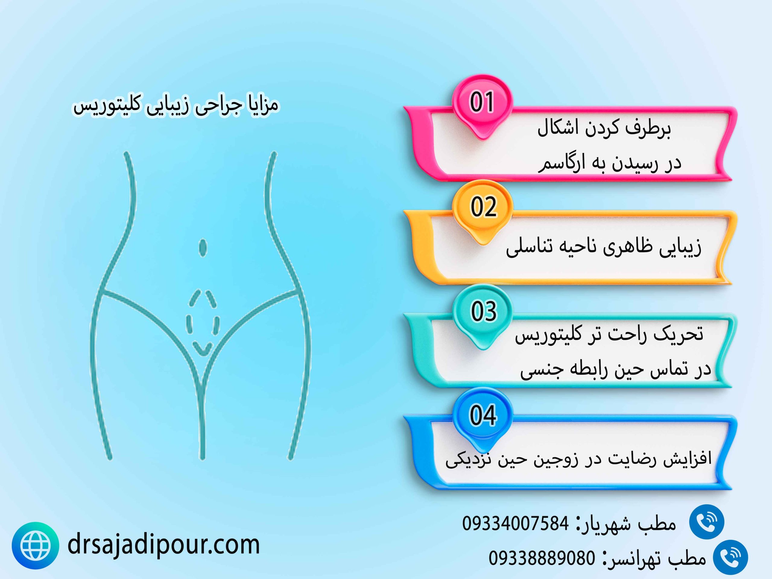 مزایای جراحی زیبایی کلیتوریس