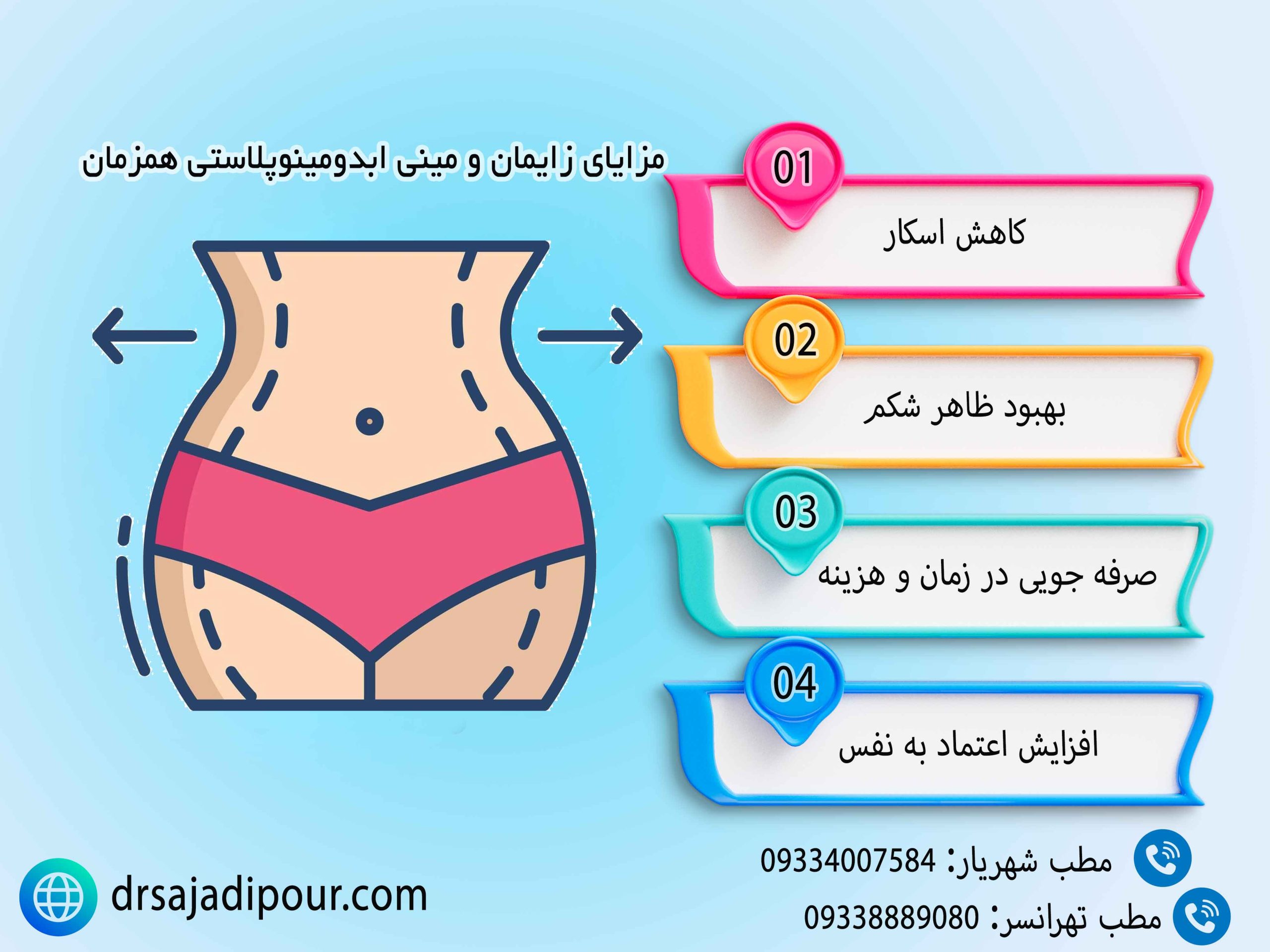 مزایای زایمان و مینی ابدومینوپلاستی همزمان
